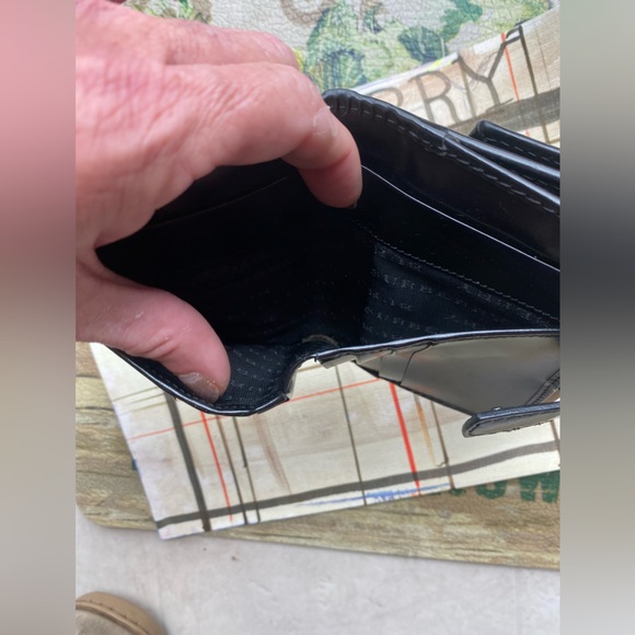 BURBERRY NOVA CHECK Bifold Wallet w/front pouchPVC/Black Patent🔥Italy🇮🇹🔥EUC! - Picture 12 of 17